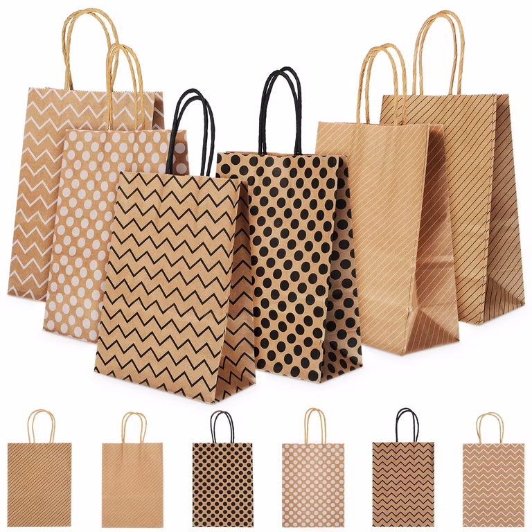 12pcs Kraft Paper Bags...