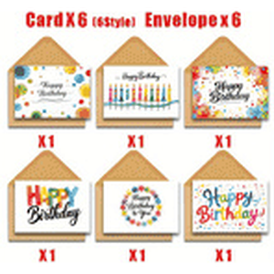 12pcs Watercolor Birthd...