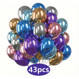 43pcs Metal Plated Chro...