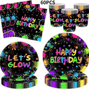 60pcs Glow-in-the-dark Balloons...