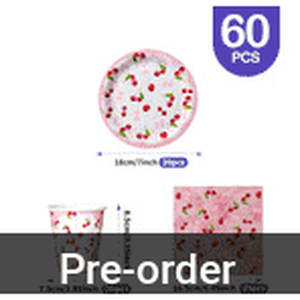 60pcs Pink Cherry Them...