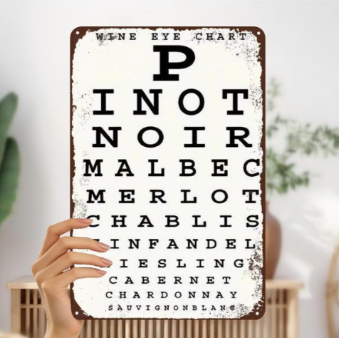 Vintage Wine Eye Chart...