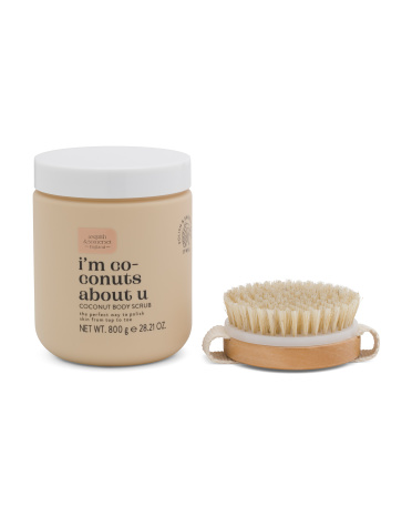honey and chamomile body wash & BRUSH