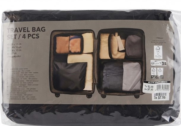 set organizador de viaje